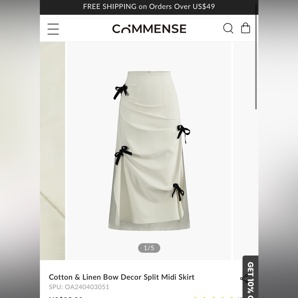 Split Midi Skirt